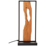 Brilliant Bordlampe Chaumont Aluminium Metal Træ Sort 8W 940lm - 830 Varm Hvid