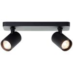 Brilliant Marty Loftlampe Aluminium Sandet Sort 10W 700lm - 830 Varm Hvid | Inkl. 2x GU10