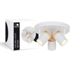 D'Lite Loftlampe Beitem Matt Hvid FSC Træ | Egnet Til 3x GU10